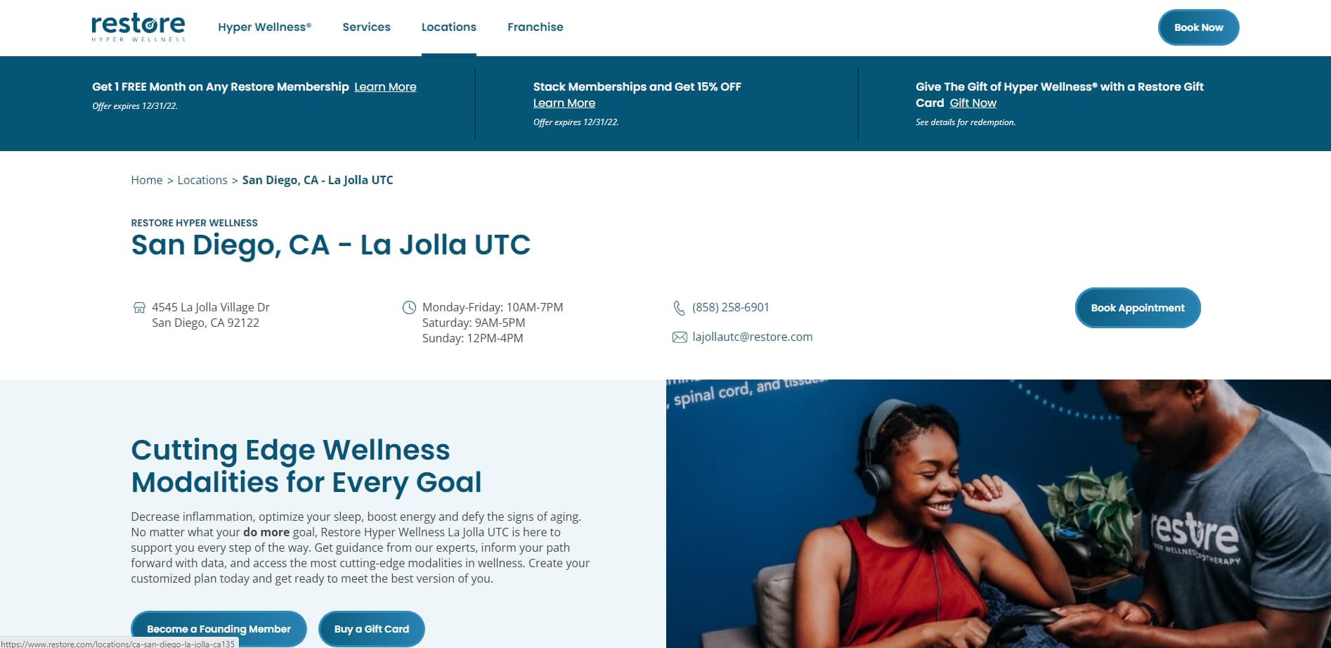 Restore Hyper Wellness La Jolla/UTC