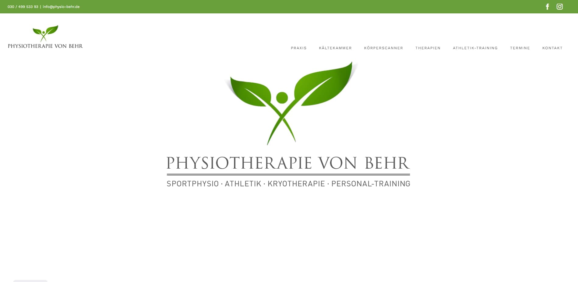 Cold chamber Berlin Physiotherapy by Behr