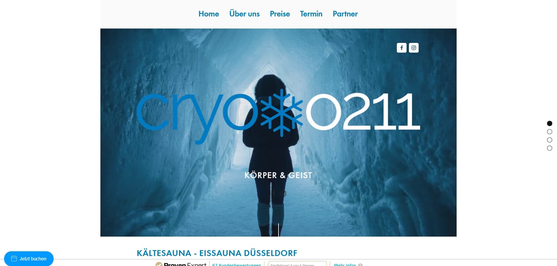 Cryo0211 GmbH, Eissauna Düsseldorf